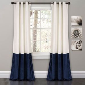 “Lucille Floral” Room Darkening Grommet Curtains